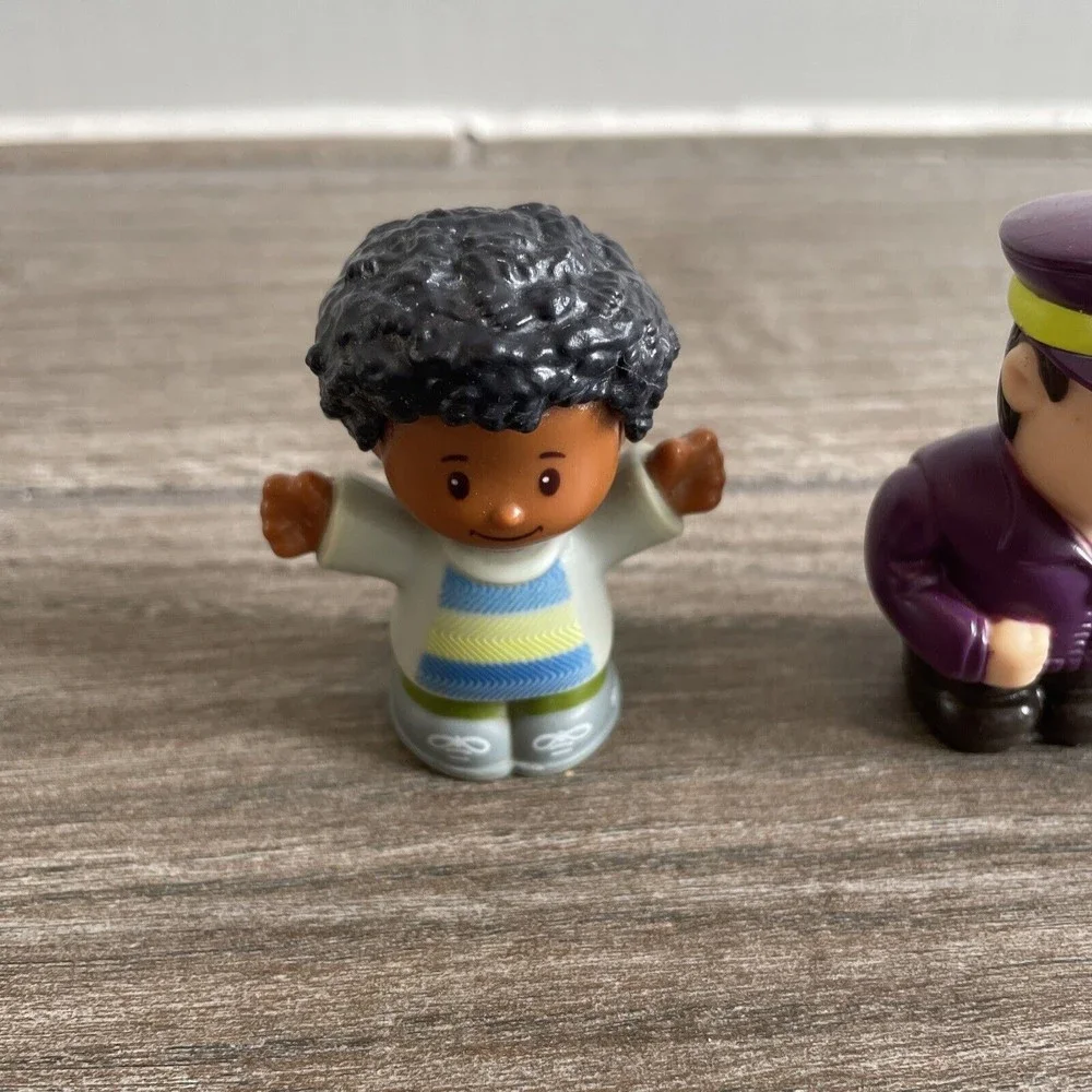 fisher price little people lot of 4 doctor, policeman, school boy, dad